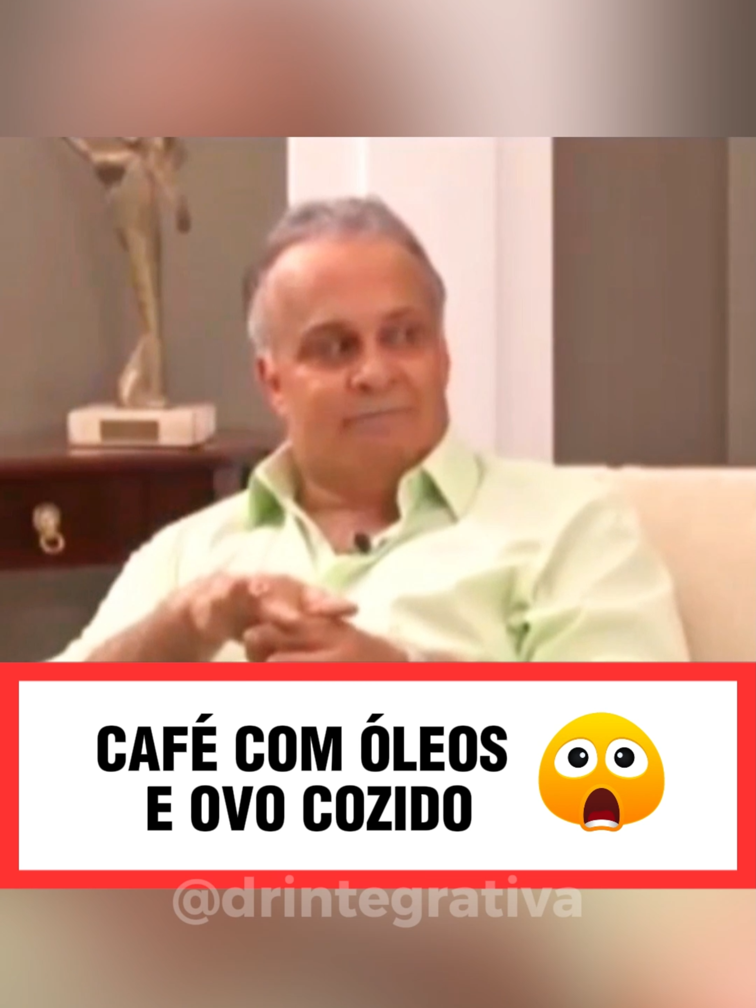 Café cetogênico que o Dr. Lair Ribeiro toma de manhã com ovos cozidos. #saude #emagrecimento #dieta