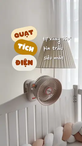 quạt mini pin trâu siêu mát lại còn xoay tự động 🤩 chân ái cho hè này!!! #Mia🍼Family #quattichdien #quatmini #quat #quatdeban 