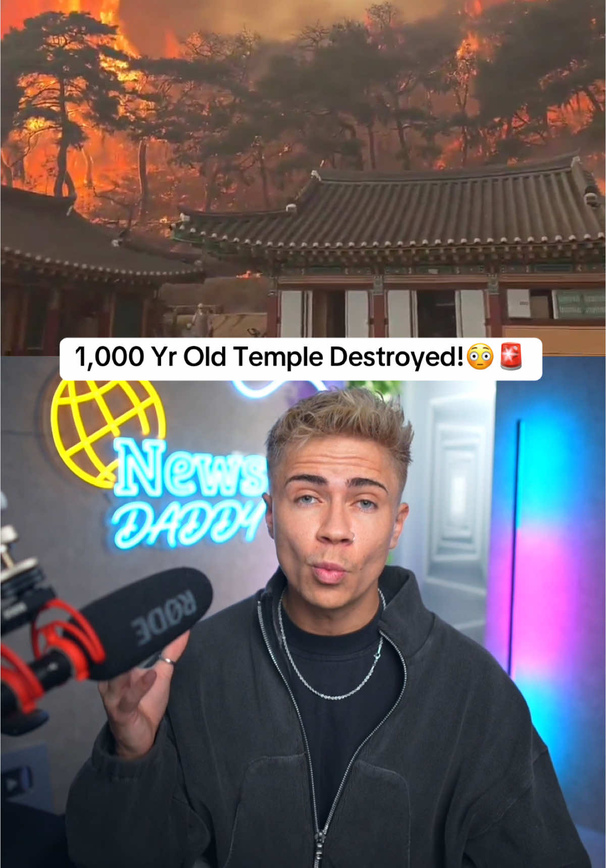 1000 year old South Korean temple destroyed by wildfires!😳