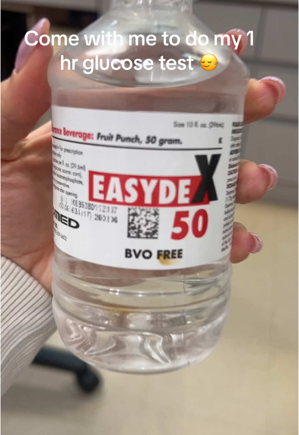 Tbh the drink wasn’t that bad😂 #nails #fyp #pregnantlife #pregnant #glucosetest 