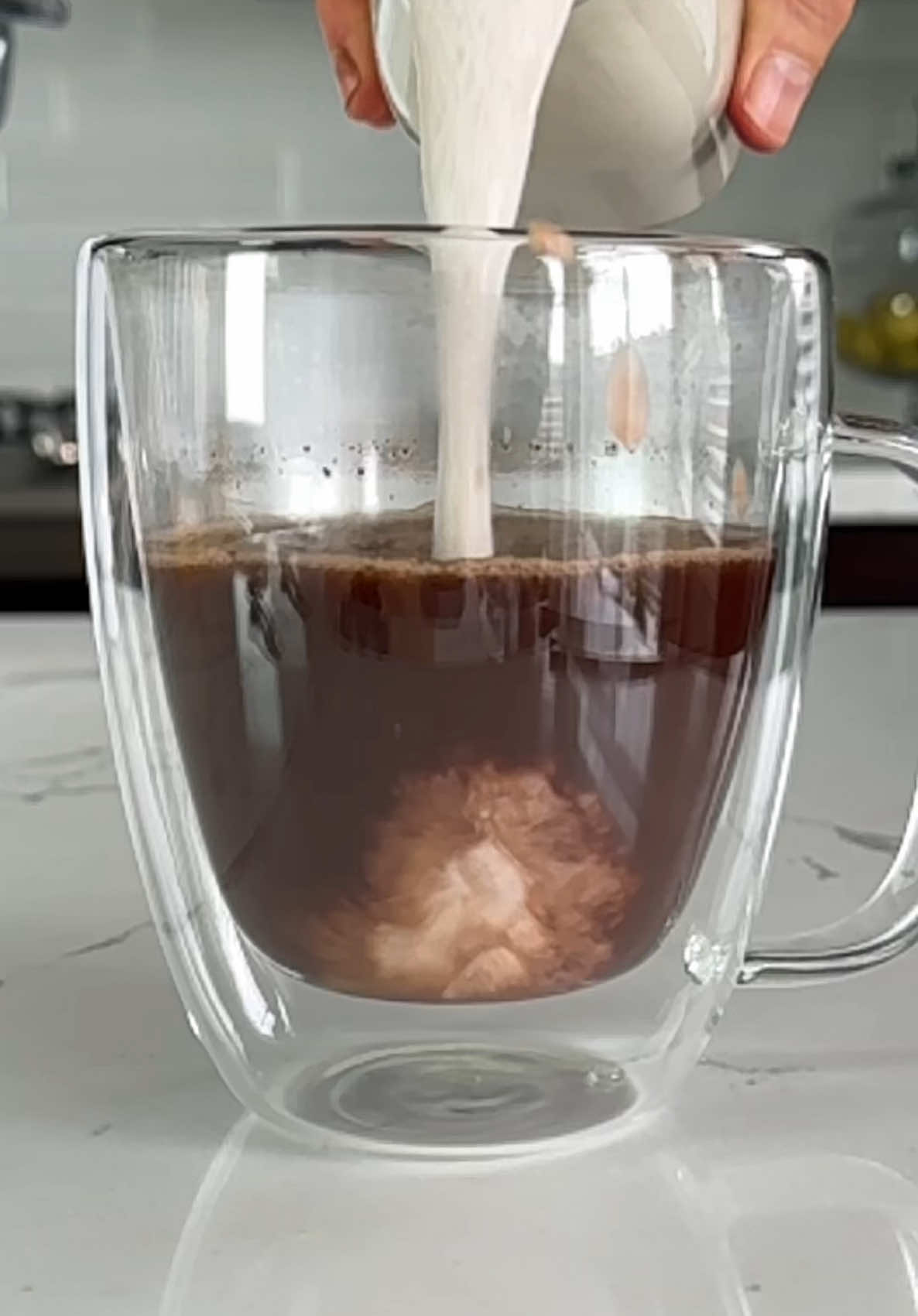 This is the best Creamer for healthy hot chocolate.  You got to try this delicious hot chocolate.  Tag a friend who needs to try this & follow @splashofgoodness for more healthy recipes.  Creamer  1/2 cup walnuts  1/2 cup cashews  1/4 cup oats 2 pitted dates Little pinch of salt 1/2 tsp vanilla extract  3 cups water Made in Nama M1 plant based milk maker.  Link can be found in my bio with discount code EVAM1 to save 10% off.  Hot Chocolate  1 tsp cacao powder  1/2 chaga mushrooms powder 1/4 tsp reishi powder  1 tsp coconut sugar optional  Boosts immunity with Chaga & Reishi mushrooms ✨ Supports brain function & stress relief with walnuts & cashews ✨ Promotes gut health with oats ✨ Packed with antioxidants for glowing skin from cacao ✨ Naturally sweetened with dates & coconut sugar Enjoy this nourishing drink anytime of the day.  Happy weekend everyone! Sending love to you all!  Eva ❤️🙌🏼 #immuneboost #creamer #hotchocolate #hotdrinks #chocolate #chaga #milkmaker #healthydrinks