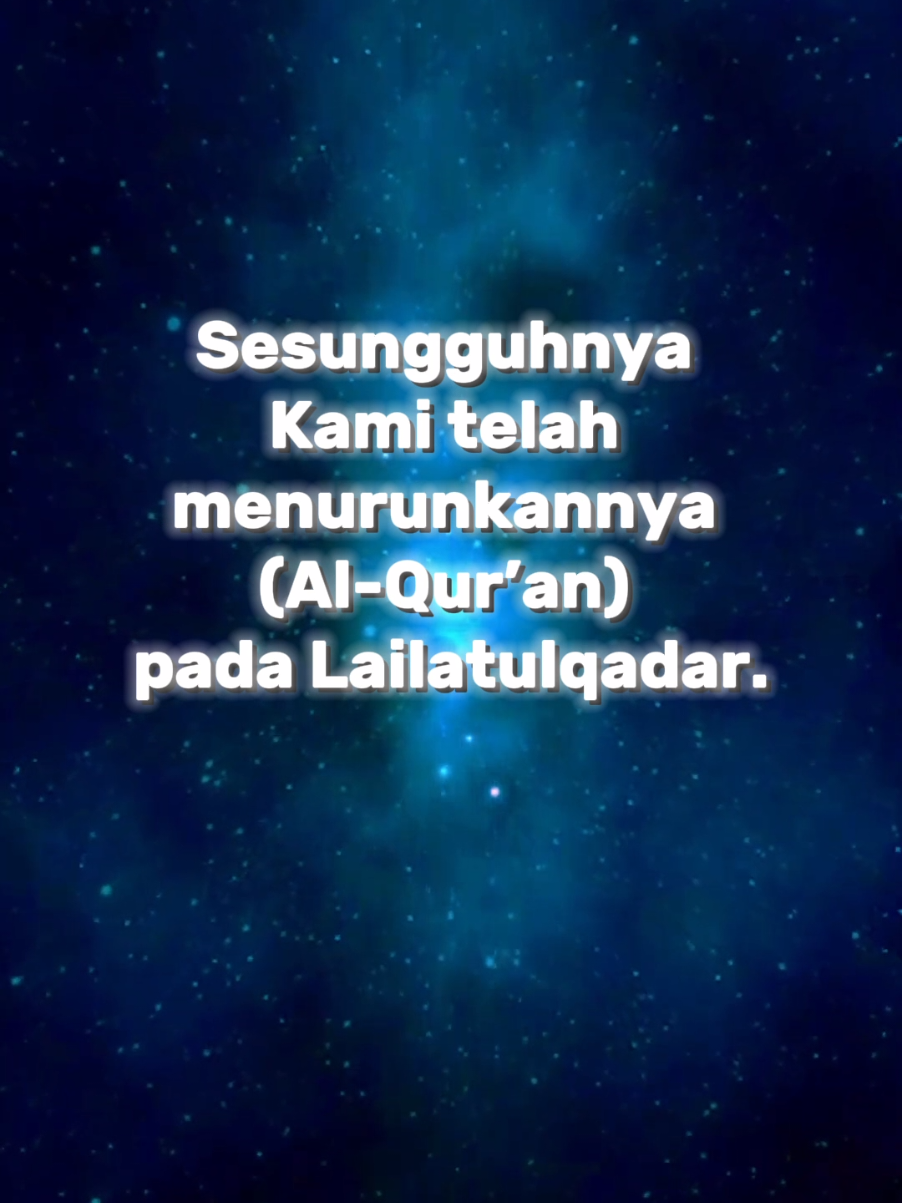 Lailatul Qadar adalah malam penuh berkah yang lebih mulia dari seribu bulan.  Di malam istimewa ini, mari kita tingkatkan ibadah dengan shalat, dzikir, doa, dan membaca Al-Qur’an. Rasulullah ﷺ mengajarkan kita untuk memperbanyak amal dan memohon ampunan kepada Allah di malam yang penuh rahmat ini.  Jangan lewatkan kesempatan emas ini untuk meraih pahala berlipat ganda dan mendekatkan diri kepada-Nya.  Semoga kita semua mendapatkan keberkahan dan ampunan di malam Lailatul Qadar. #LailatulQadar #Ibadah #MalamBerkah #SeribuBulan #Ramadan