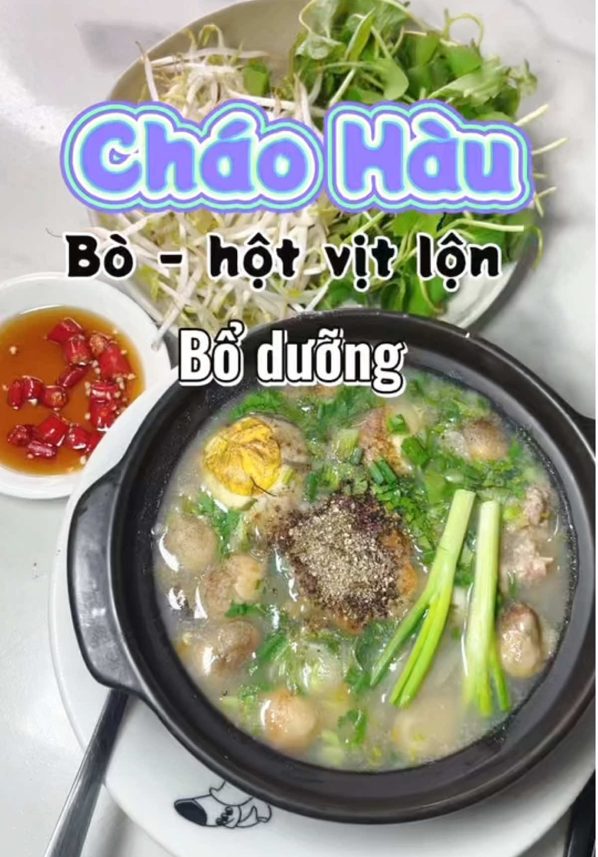 Chồng ơi vào ăn cháo rồi đi ngủ nè ##ănkhuya##mónngonmỗingày##food