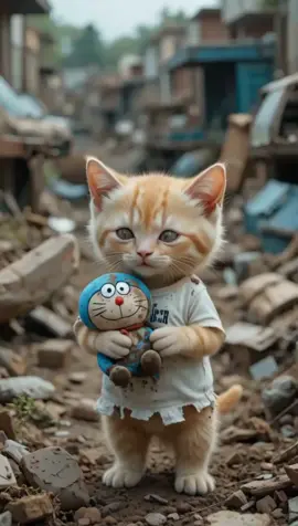 The cat kitten story #cat #catkitten #catvideo #catstory #aigenerated 