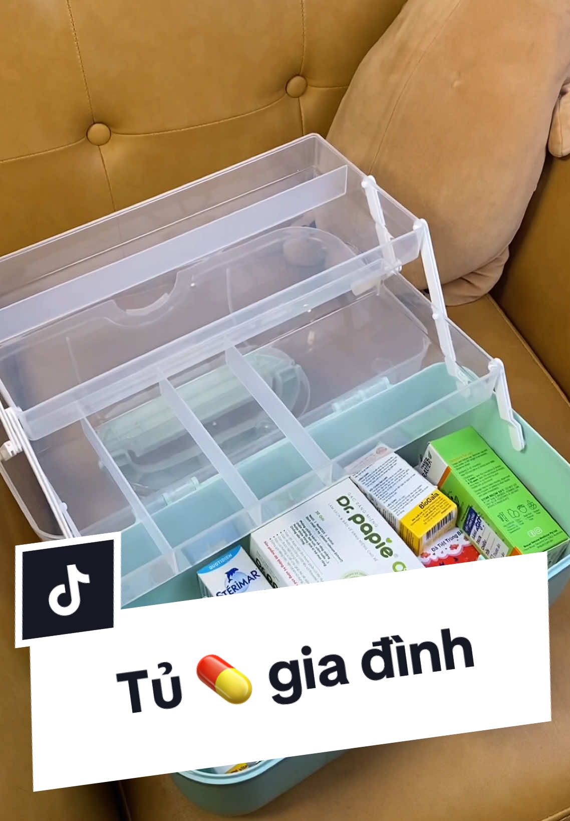 Hộp y tế đựng 💊 gia đình #bolagenz #mevabe #mebimsuachamcon #tuthuocgiadinh 