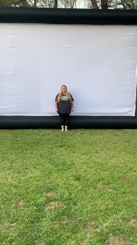 Movie night will be EPIC with this 20 ft screen!!! . #movie #movienight #datenight #projector #projectorscreen 