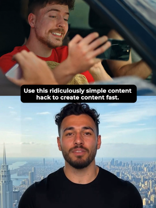 You need to use this ridiculously simple content hack to create a month’s worth of content from just an hour or two of work. #contentcreation #socialmediamarketing #aicontent #marketingstrategy  #onlinebusiness  #contenttools