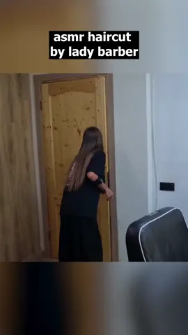 “Isn’t this your 4th time this week?” Haha #asmr #asmrvideo #ladybarber #barbershop #beauty 