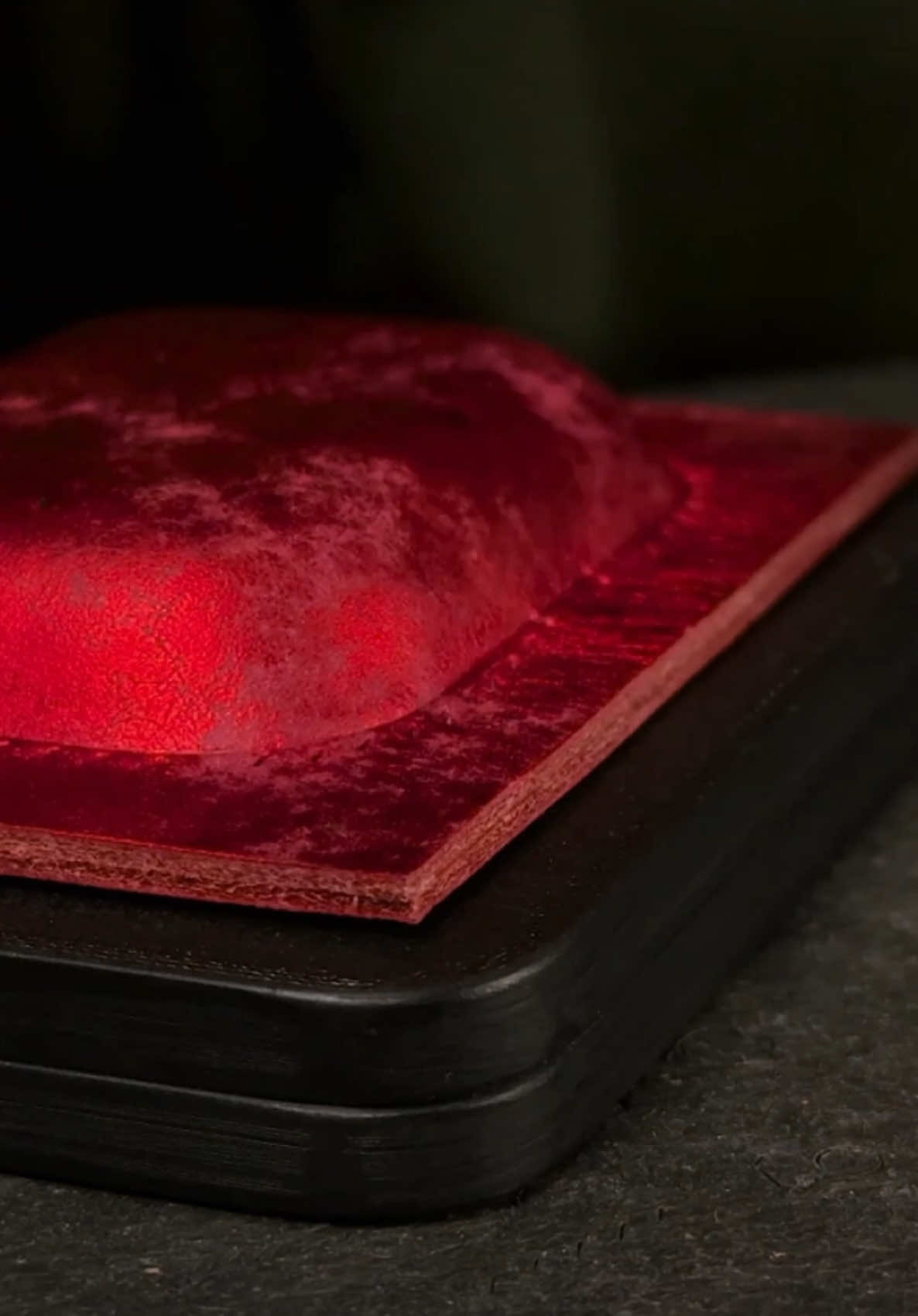 I cut off her Apple Watch, IPhone and AirPods while she was sleeping to make new handcrafted leather band and cases. #leathercraft #applewatch #iphone #asmr #handmade 