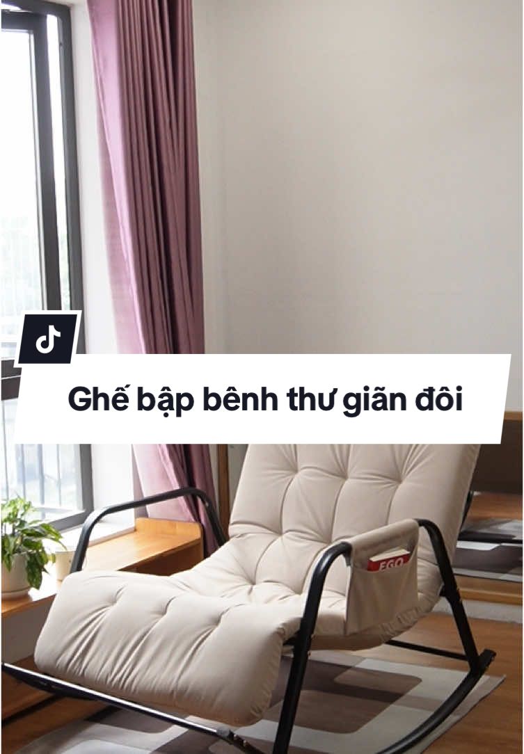 Ghế Bập Bênh Điều Chỉnh Tư Thế, Ghế Đôi, Ghế Da PU, Khung Thép Mạ Kẽm Sơn Tĩnh Điện, ghế đọc sách, phòng ngủ, ban công, ghế bập bênh thư giãn, ghế lười cho mẹ bầu, ghế cho người già??••??••??• #decorphongkhach #gheluoidecor #gheluoithugian #ghebapbenhthugiandocsach #ghebapbenhdoi #ghebapbenh2nguoi #gheluoithugian #phongkhachdep 
