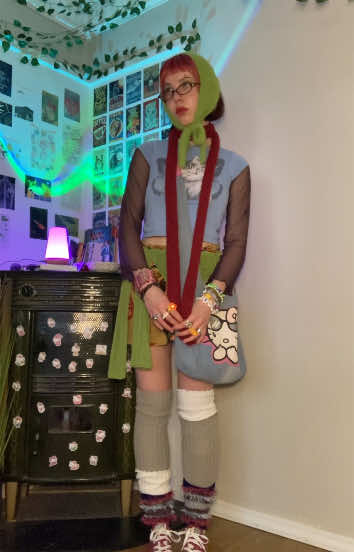 grwm inspired by fruits magazine 🍓🫧💖🐛🍄🧚🏻‍♀️ #funkyfashion #fruitsmagazine #OOTD #outfitinspo #funmakeup #funkystyle #whimsical #funky #outfitidea #colorfuloutfit 