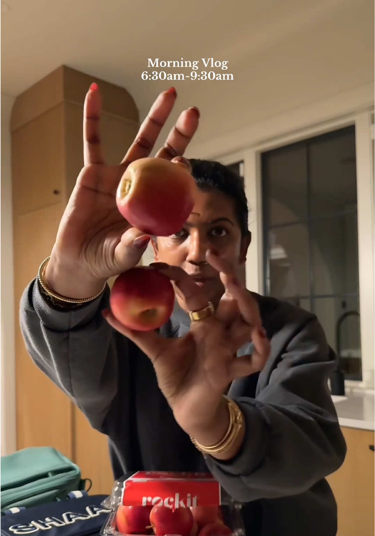 My mornings on between Monday-Friday look mostly the same but I love being able to fuel my body and my kids with healthy snacks for school and post workout thanks to @Rockit™ Apple USA! They are not just cute and tiny but so sweet and crispy. #ReadySetRockit #RockitApple #RockitEveryday #Ad #morningvlog #momlife #momsover30 #snacking #healthysnack 