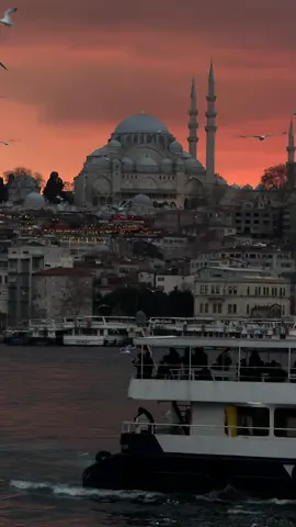 Incroyable sunset. Filmed in Jan 2025. #istanbul 