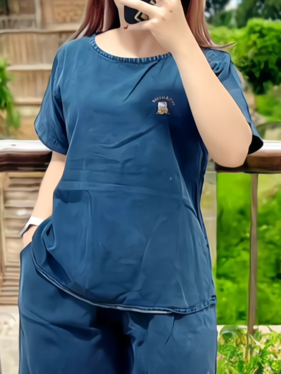 Setelan Jeans Kulot Pendek Halus Adem Dan Super Nyaman Dipakai LD 110-120 Jumbo #setelanviral #setelankekinian #setelanjeans #setelancelanapendek #setelanwanita #nyamandipakai #setcel