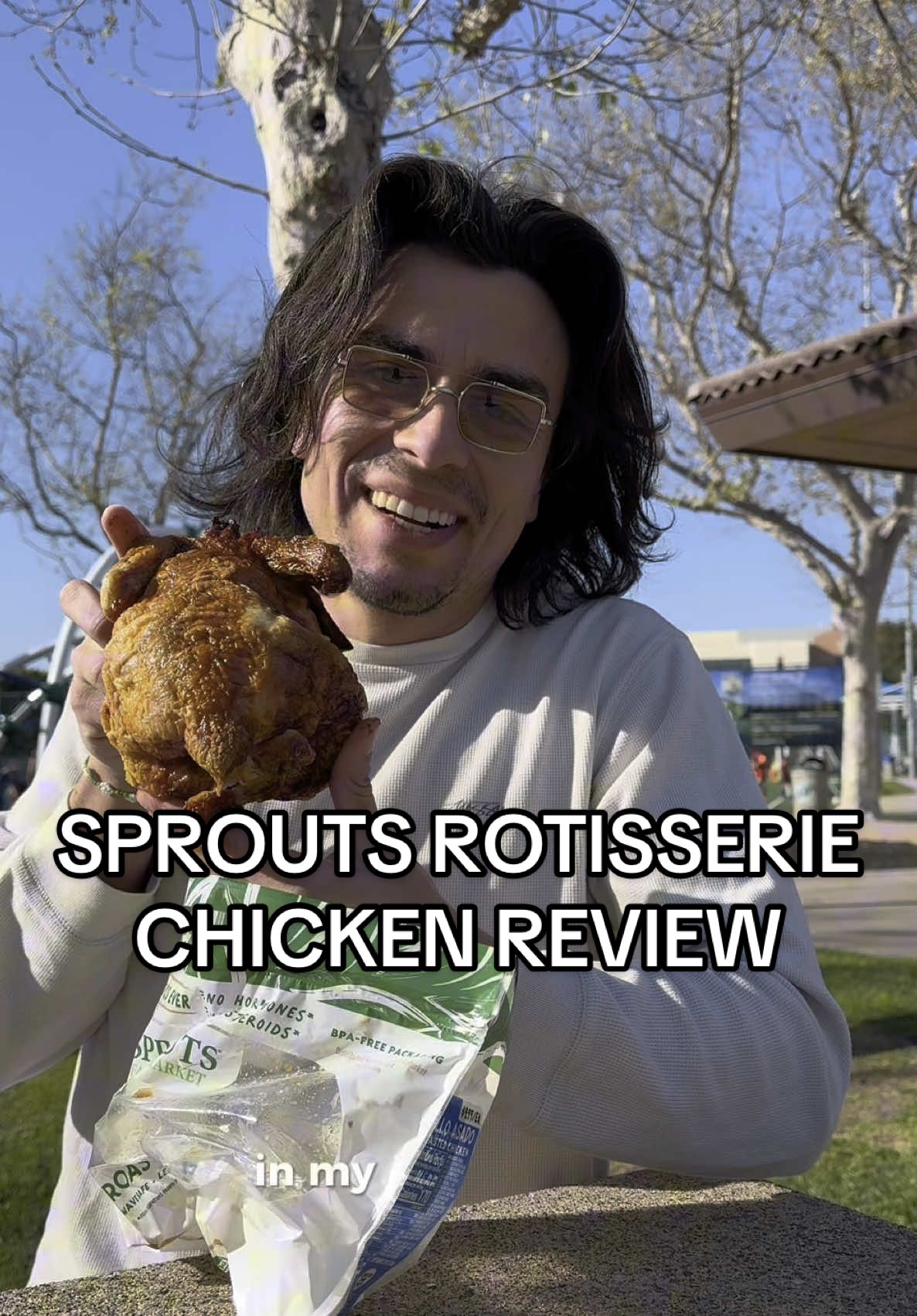 Sprouts Rotisserie Chicken Review🌱 #chicken #rotisseriechicken #FoodTok #foodreview #sprouts #grocerystore #striveforgreatness 
