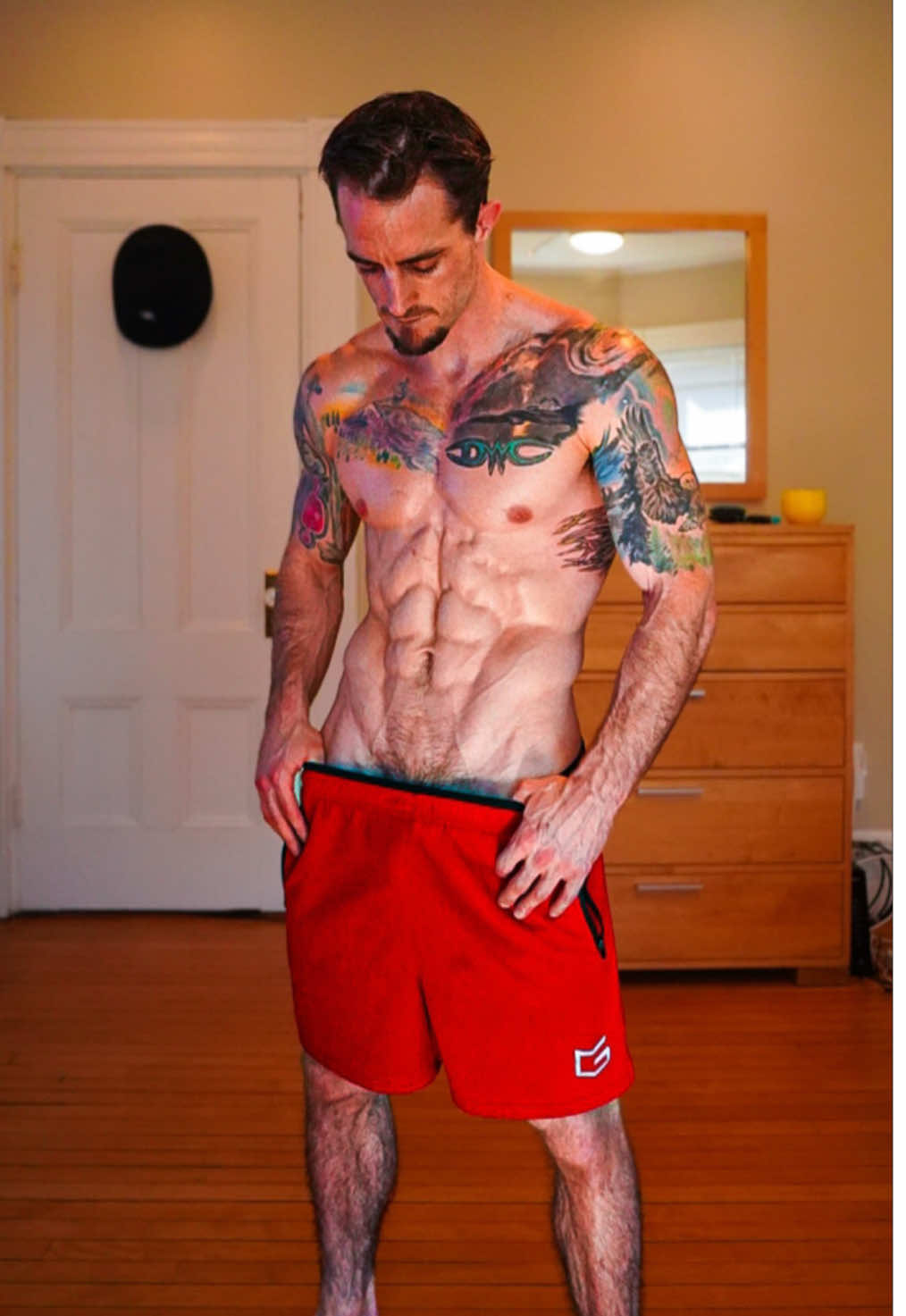 Is it the lighting or your imagination? You decide. 🔥 #fypシ #tiktoklive #Fitness #foryou #viraltiktok #healthy #handsome #hardwork 