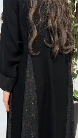 عباية أمواج بقماش انترنت ناعم وإكمام وجوانب لامعه✨✨#عبايات_غيوض 
