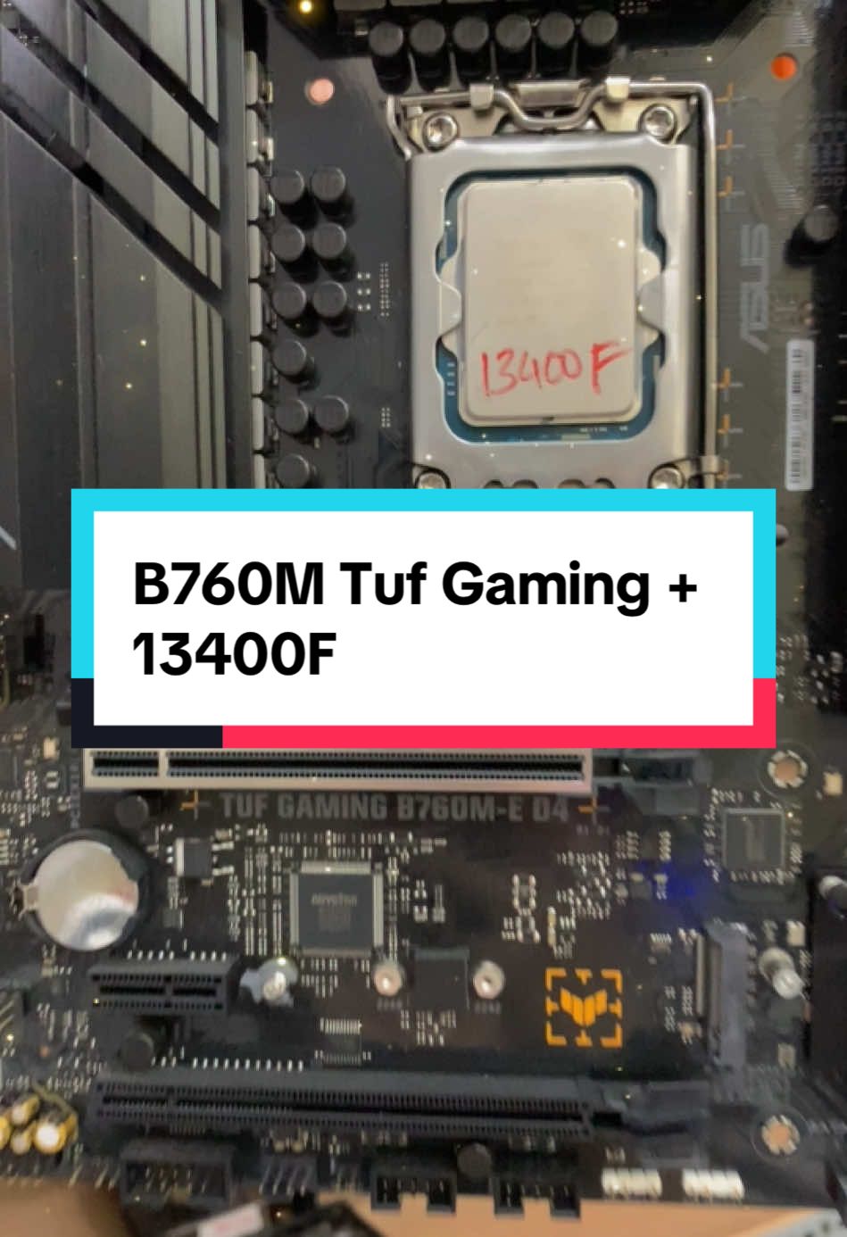 Em trở lại rùii đây, lên cho cả nhà combo mainboard B760M Tuf Gaming + i5 13400F zin đẹp  ------------------- #asus #main #gaming #pc #TikTokAwardsVN #TikTok #tiktokviral #linhkiendientu #tiktoknews #GamingOnTikTok #xuhuong #buildpc #linhkiendientu 