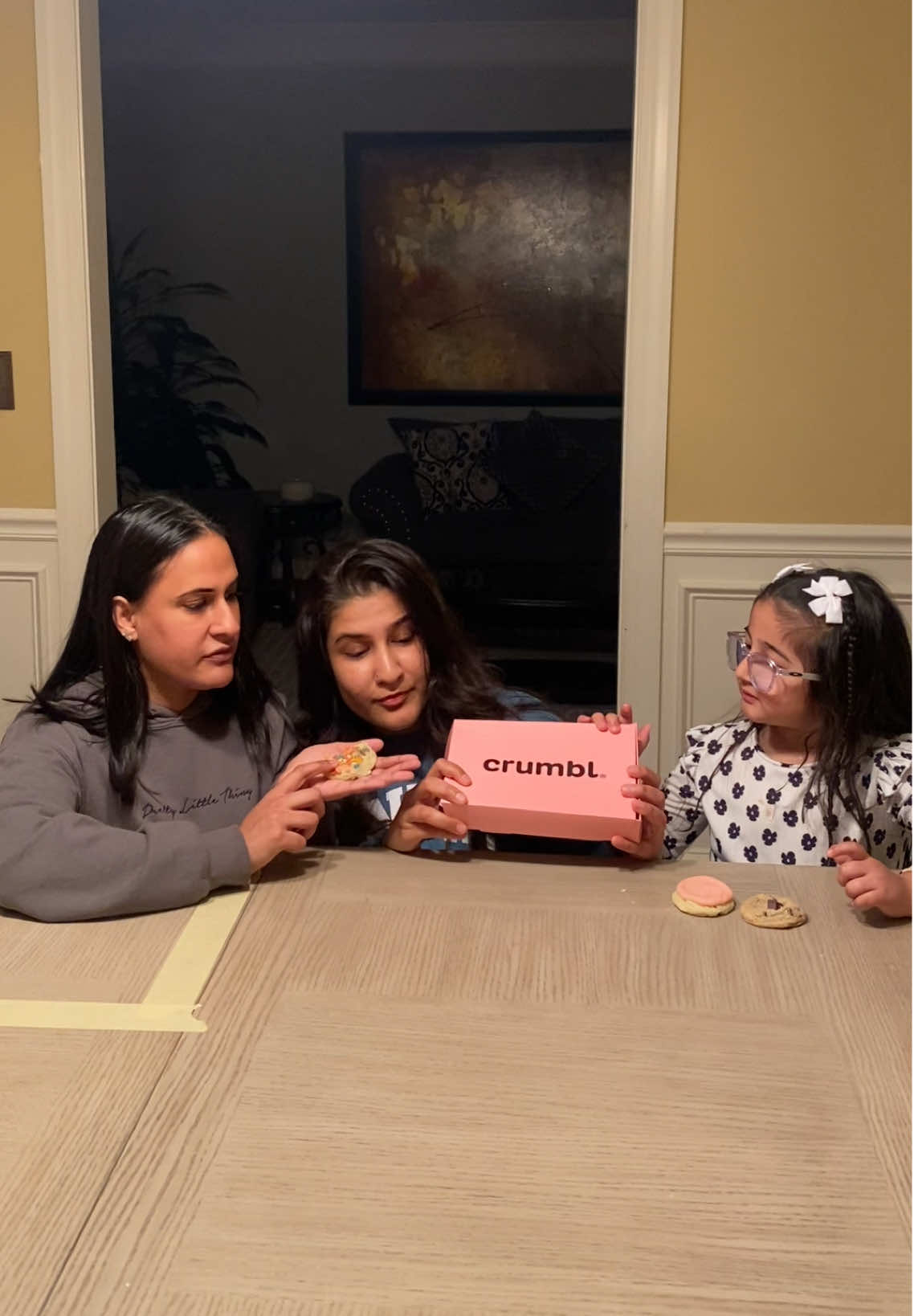 Crumble cookie review with our special guest @Baby Maya  @Crumbl #babymaya #fyp #foryou #trending #babymaya #crumblcookies #crumble #crumbleusa #fyp #toddlers #foodreview 