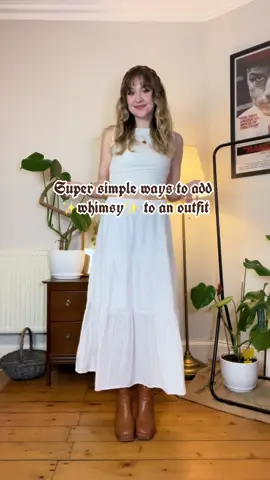 Just a few super simple things to add to your base outfits to add a touch of magic to your everyday look! I always love love love adding these bits when I don’t feel like dressing all the way up! Hope this inspires! 🥰🤍✨ #creatorsearchinsights #whimsy #whimsicaloutfit #magic #magical #cottagecore #whimsical #cardigan #wenchcore #dressspin #hiddenscotland #vintage #retro #antique #cute #outfit #OOTD #styling #inspiration #cape #creative #medieval #medievalcore #royal #royalcore #castle #castlecore #princess #waistcoat #waitcoatoutfit 