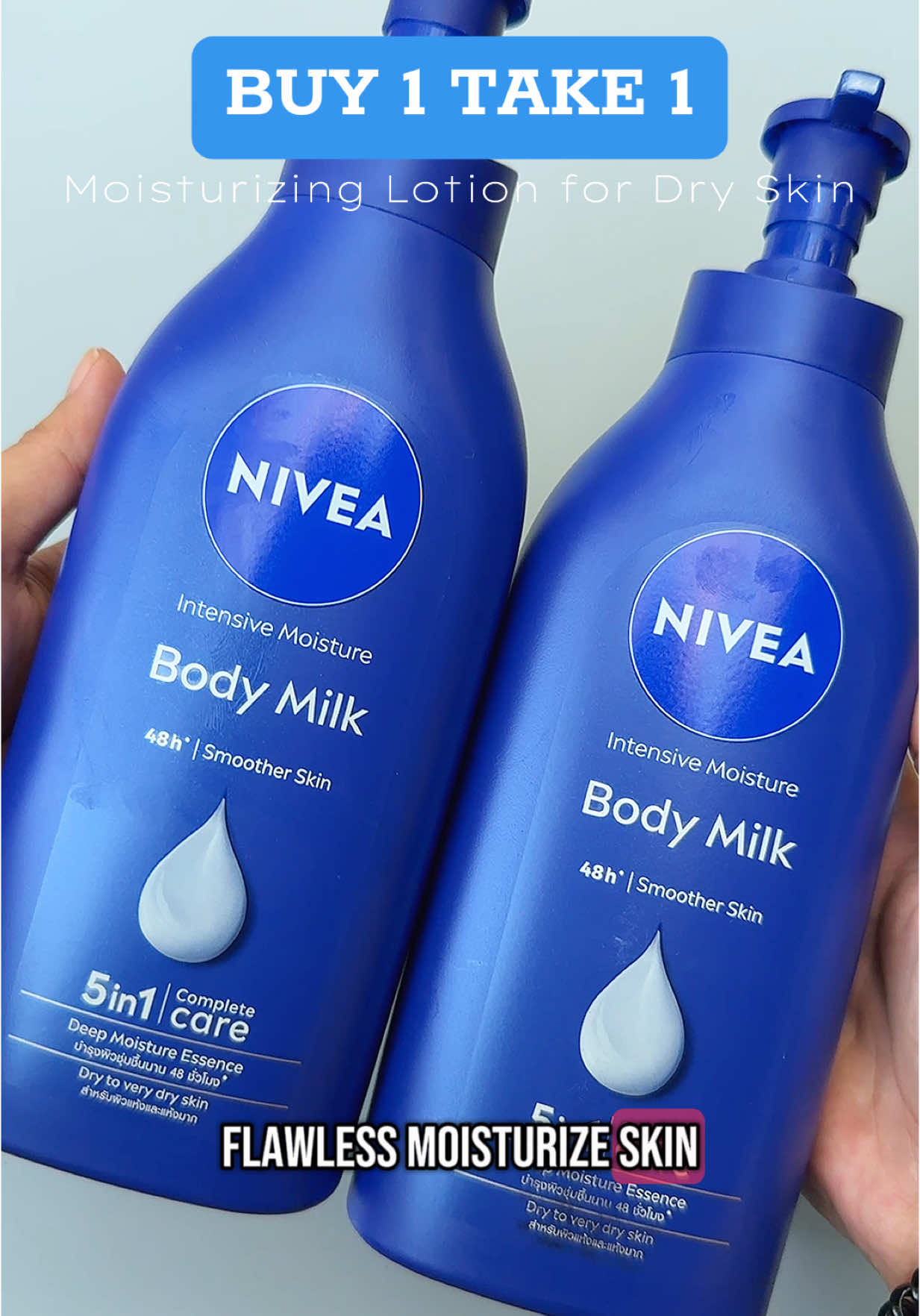 Omg! so affordable buy1 take 1 here in tiktok 400+ ang isa sa grocery 🥺 #nivealotion #niveabodylotion #buy1take1lotion #nivea #moisturizinglotion 