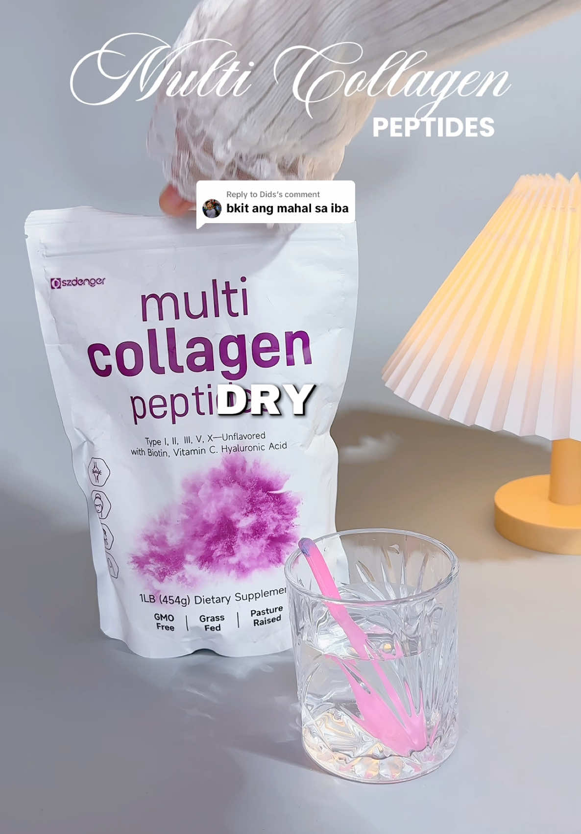 Replying to @Dids [45-Day Supply] Szdenger Multi Collagen Peptides Powder 10000mg - Hydrolyzed Protein Peptides (Type I,11,III, V,X) with Hyaluronic Acid, Biotin & Vitamin C Unflavored Colagen Dietary Suppleme #szdengermulticollagenpeptidespowder #peptidespowder #collagen #multicollagenpeptidespowder 