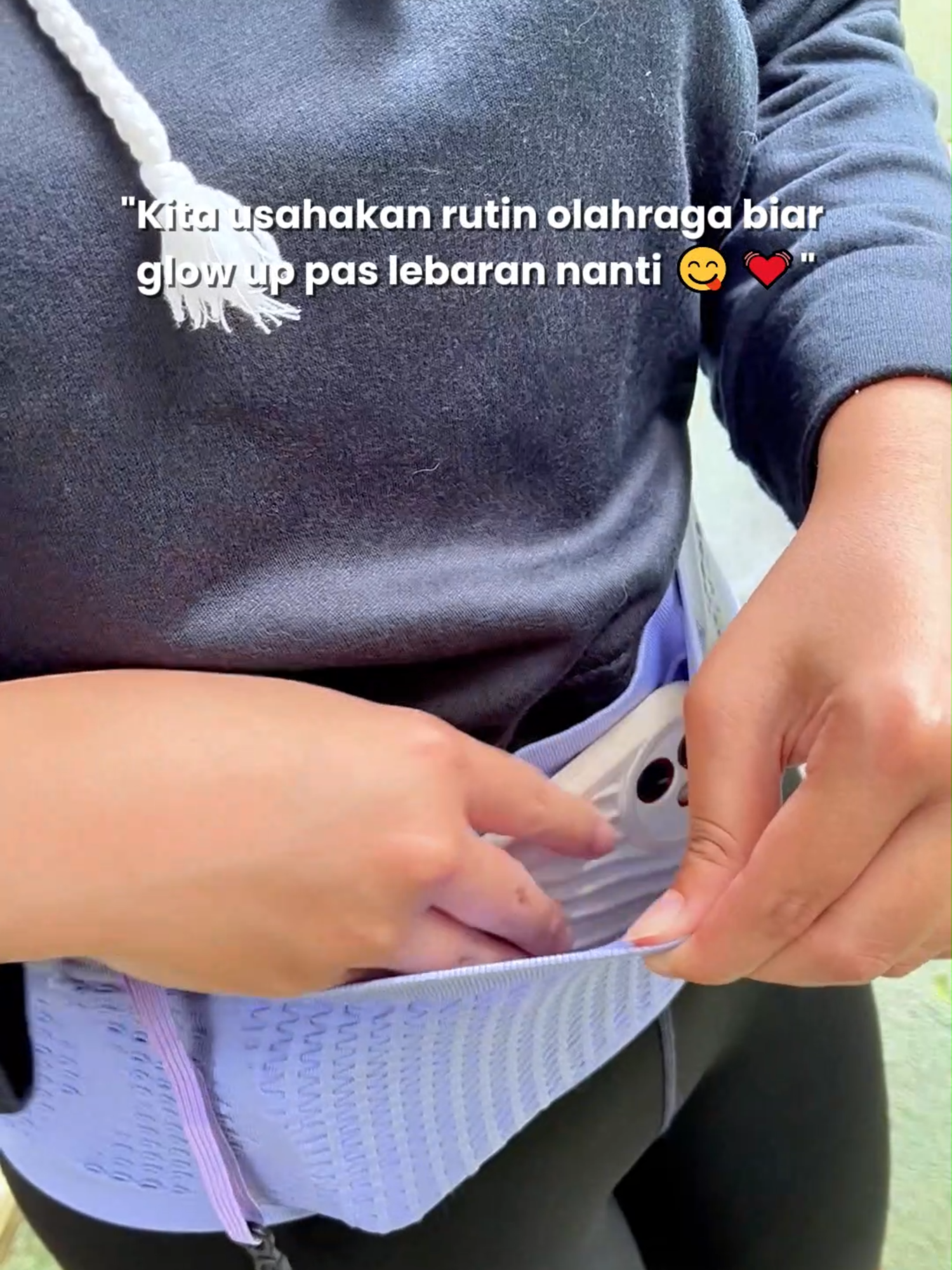 biar semangat jogging pake outfit sm tas yang oke dongg~ #fypツ #olahraga #jogging #tasjogging