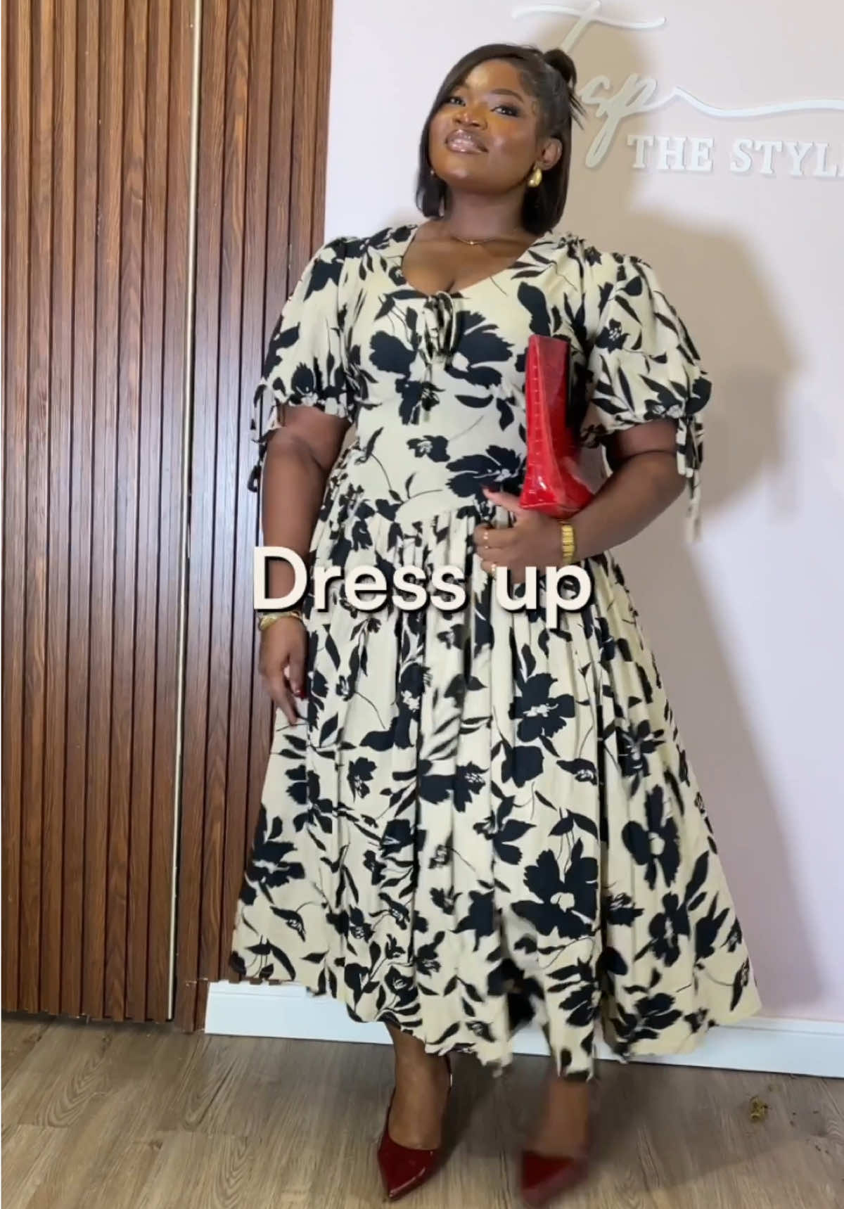 NEW IN ✨~ Stylish Afro chic dress SALES PRICE ( Not stretch crepe dress) 24,500 NGN ~ US size 6-18 26,500 NGN ~ US size 20-24 Model 18US Shop now! Limited stock in exact fabric🛍️ SEND A DM/click our WhatsApp link to shop! #fashiontrends #plussizedress #churchdress #plussize #plussizeclothingstore #plussizclothing 