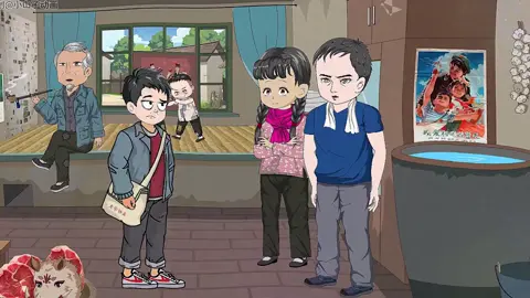 第4集  李来福带猪肉回去后没想到会？？？#二次元 #原创动画 #抖音原创动画 #动画