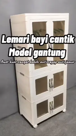 Lemari cantik baju bayi model gantung multifungsi Kuat kokoh anti karat anti jamur anti korosi anti rayap #lemariserbaguna #lemaripakaian #lemaribayi #lemariplastik