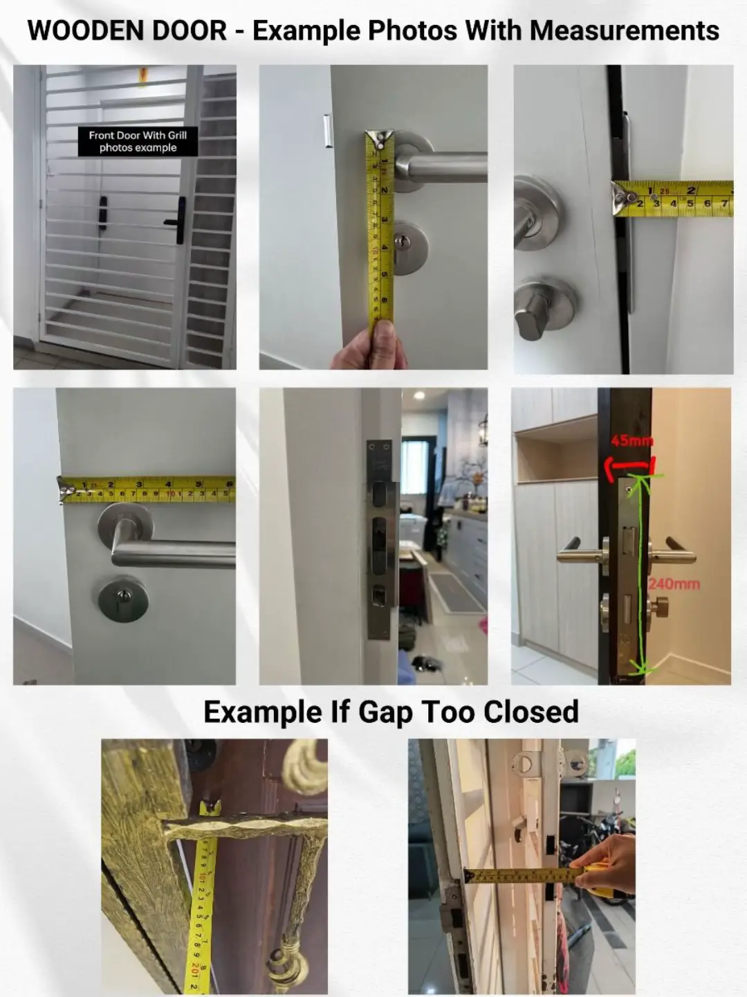 Macam mana measure pintu untuk install Smart Lock? #eaglesecuretech #digitallock #smartlockdoor #smarthome #smartlockinstallation 