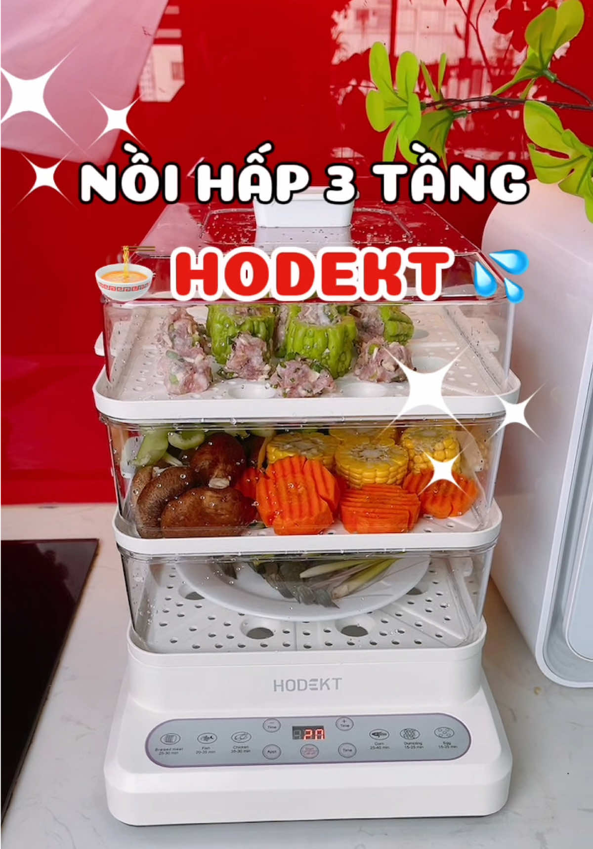 Nồi hấp 3 tầng nhà Hodekt này đúng chân ái cho các bác nội trợ ạ, thiết kế sang xịn giá thành vừa túi! Các bác tham khảo nha! #noihap #noihapchaydien #noihaphodekt #hodekt #hodektkitchen #xuhuong #meohamchoi999 #review #nauan 