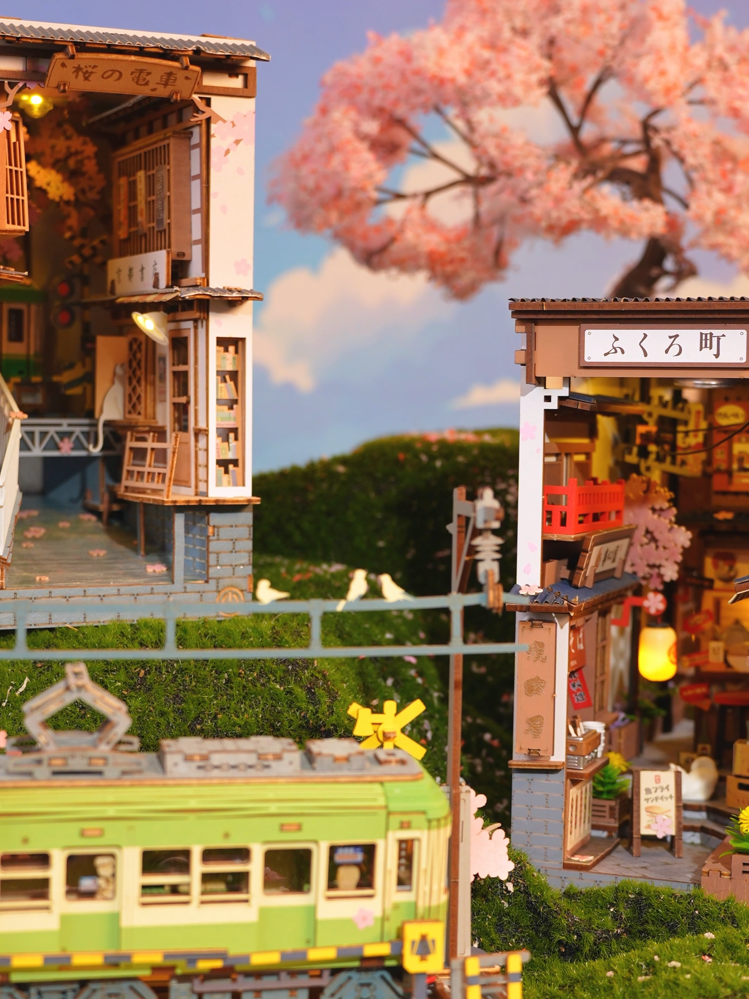 Spring Sakura Dreams 🌸✨ Cherry blossoms in full bloom + Rolife magic? YES PLEASE! 🌼💖 Watch petals dance around this delicate creation 🕊️ Every detail whispers spring – pastel hues, soft light, floral whispers 🌸💫 #Rolife#SakuraSeason #SpringCrafting #DIY#BloomInStyle