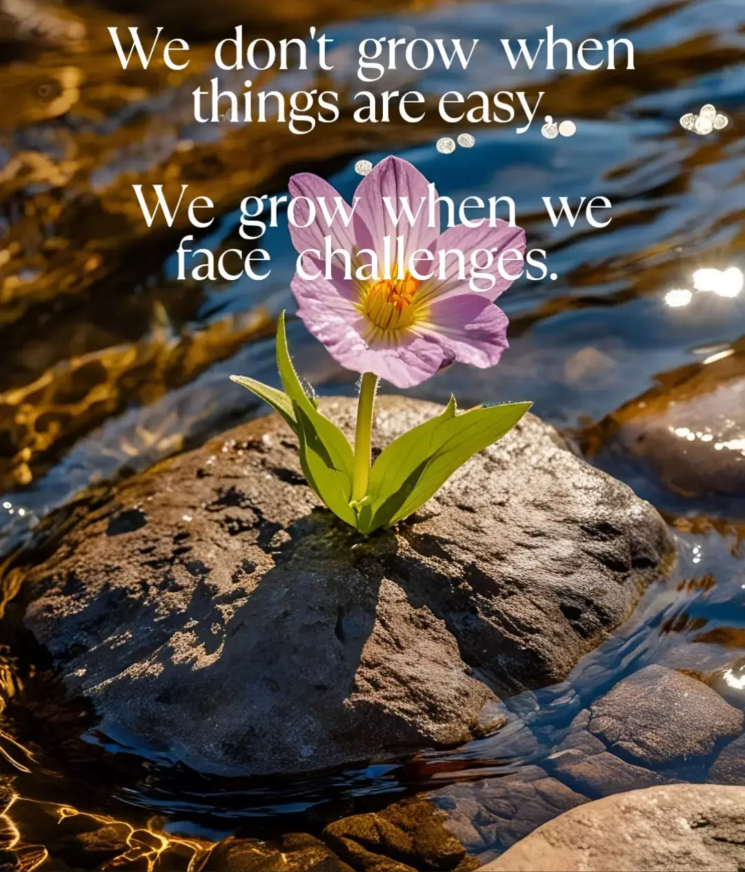 #we grow when we face challenges. #