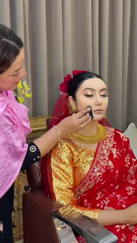 Beautiful @M Bridal Demonstration for professional makeup class🥰#makeupartist #bridesofmakeupwithsangrila #sangrila😘😘 