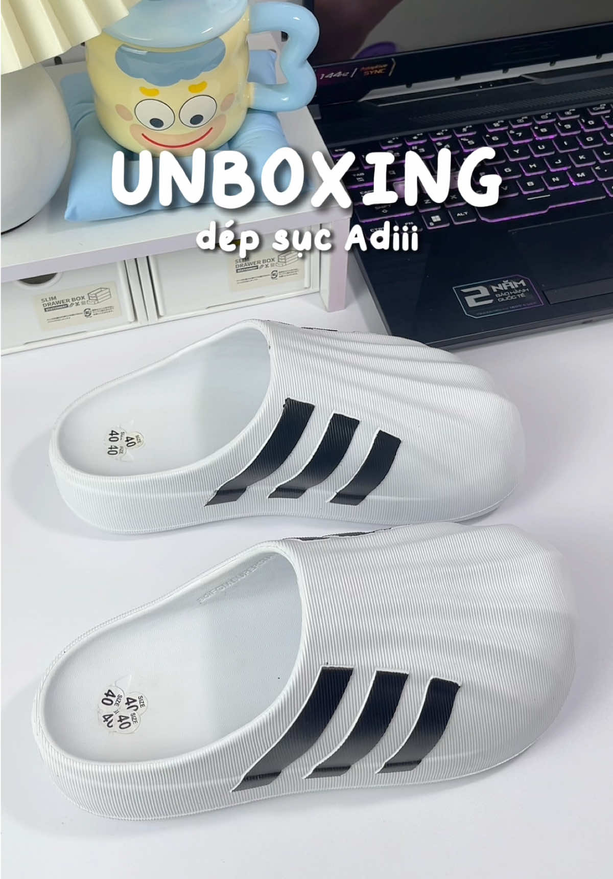 Đôi dép quốc dân 🫰🏼 #depsuc #depnamnu #depsucadidas #depadidas #review #unboxing #xuhuong #fyp #viral #duyyhungreview 