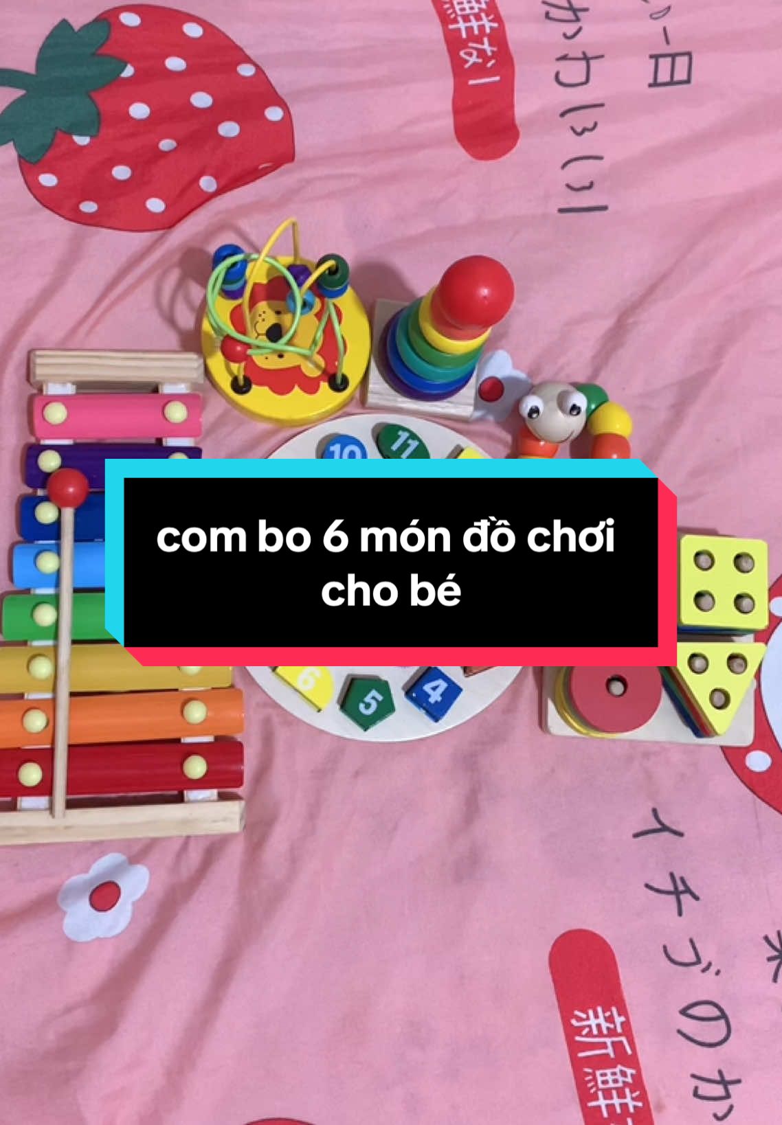 combo 6 món đồ chơi , bằng gỗ cho bé #xuhuong #saleluongve #salevuichinhhang #2425luongve 