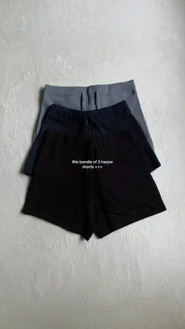 this bundle of 3 harper shorts for this summer szn !! ⛅️ #harpershorts #harper #calliahfashionstore #calliahfashion #harperpants #OOTD 