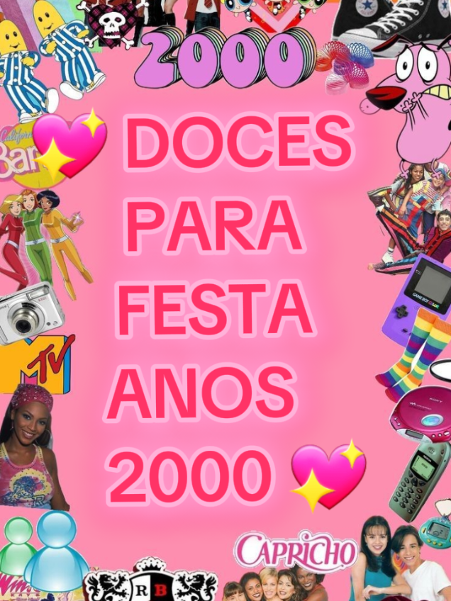 Qual doce mais te lembra sua infância? #festa #festanos2000 #anos2000 #doces #guloseimas 