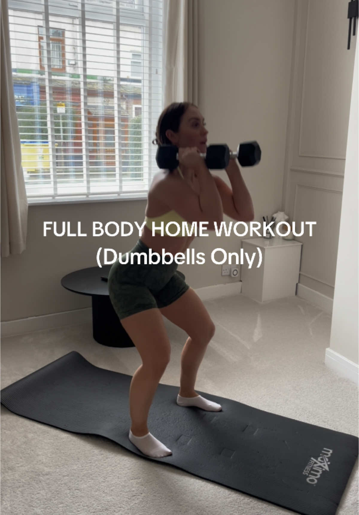 Full body dumbbell workout 💪🏼 save it & try it #athomeworkout #homeworkout #dumbbellworkout #homeworkoutsforwomen #menapause #strength #dumbbell #Fitness @Gymshark 