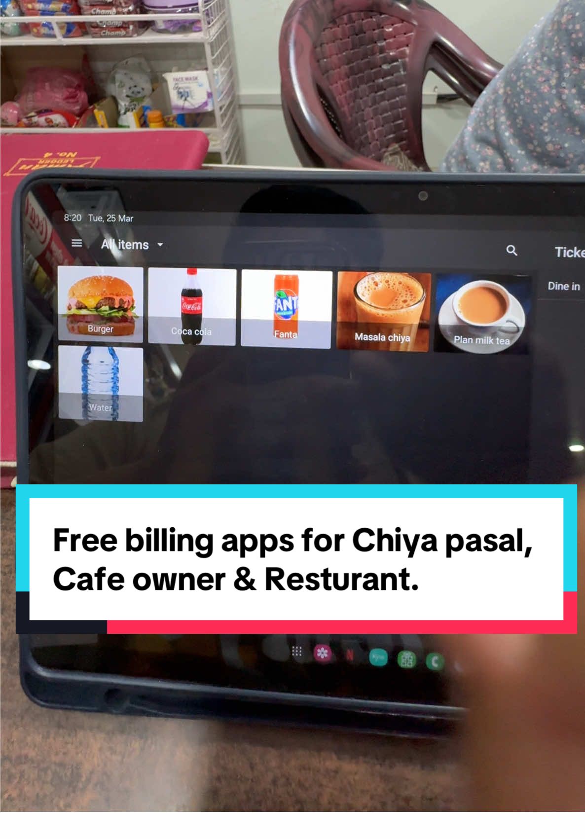 Free billing apps for Chiya pasal, Cafe owner & Resturant. #thapadaikominimart #minimart #mart #xbimal #butwalmuser #loyverse 