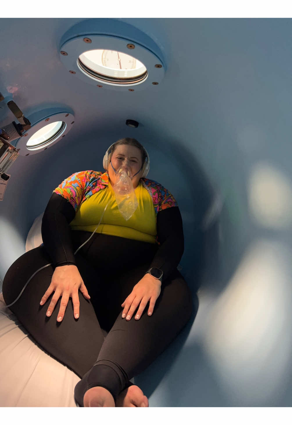 Hyperbaric oxygen therapy (HBOT) has been a game changer in helping me heal. While I originally started going to help with some challenges in would healing caused by my autoimmune issues, I keep going because it has helped stabilize my inflammation and significantly decreased my fatigue. I am also sleeping better and healing faster from flare ups.  One thing to note is there are a lot of “treatment centers” that are not medical grade. Because of this they aren’t held to the same standards, they often use cheaper soft shell machines and it is not the same experience. One is a medical treatment with set protocols that requires a prescription and is run in a facility manager by a doctor, the other is a health spa offering that is playing off a trend. Like any treatment, talk to your doctor first to see if this makes sense for you and your treatment plan.  #hyperbaricoxygentherapy #hbot #surgeryrecovery 