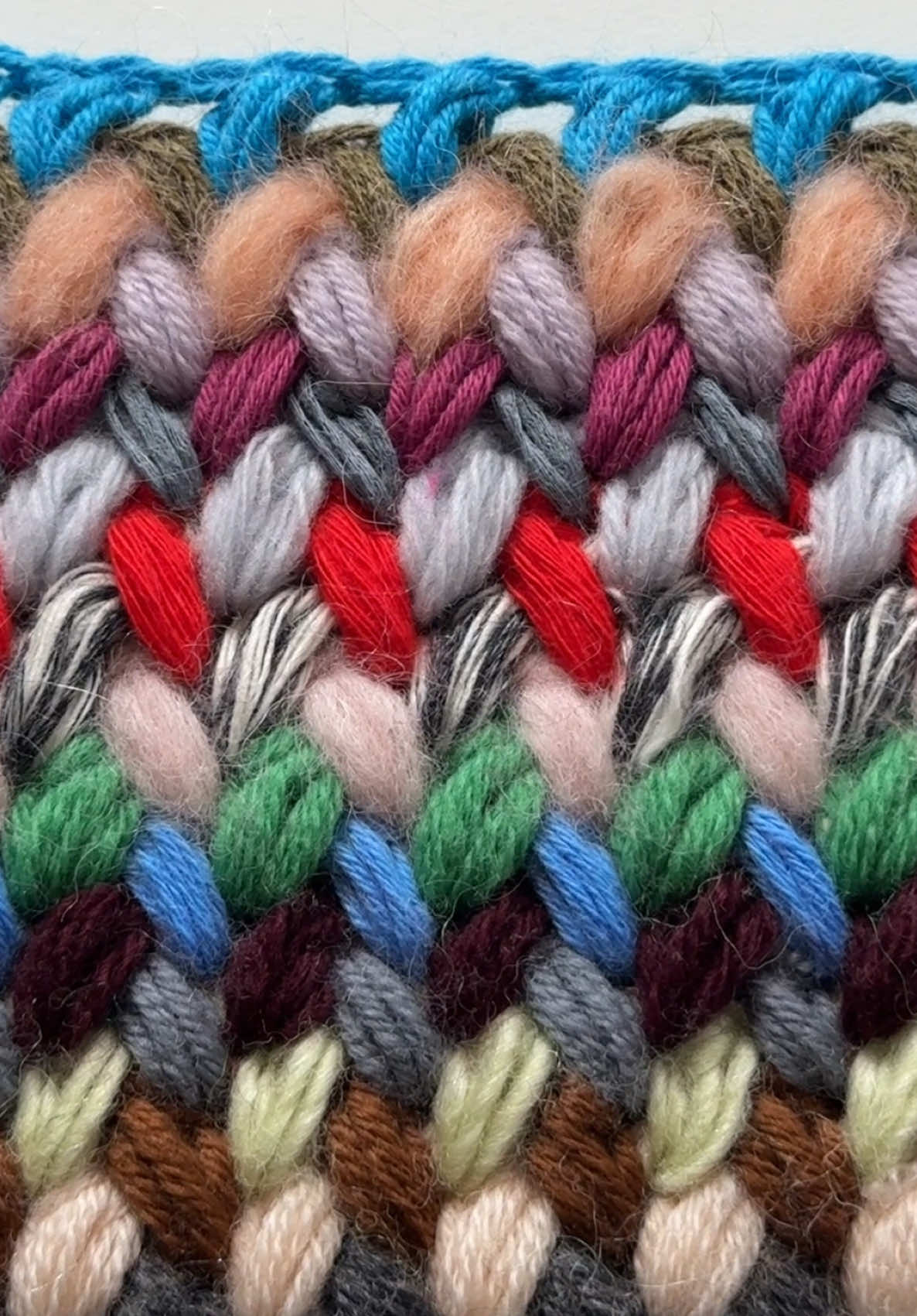 This crochet puff stitch is perfect for a leftover yarn project! Full tutorial on our YouTube channel 🎨  #crochet #crochetersoftiktok #crochettiktok 