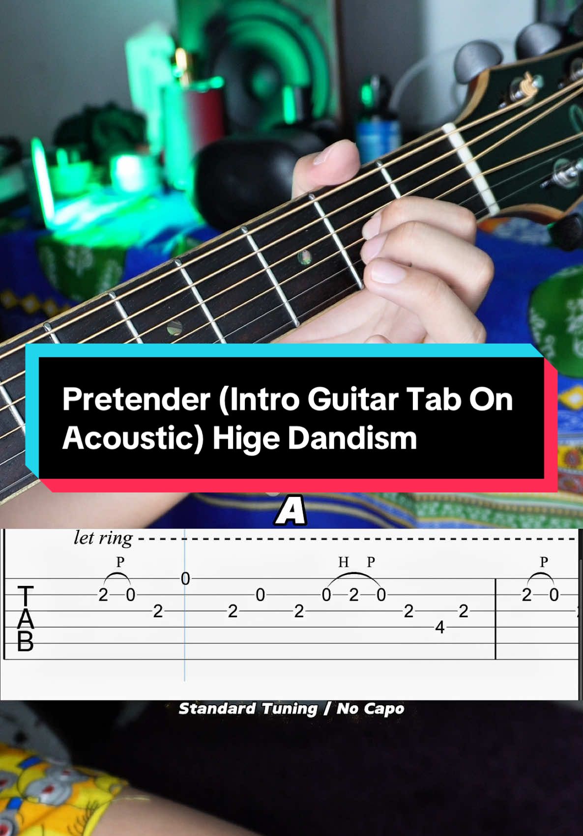 Pretender (Intro Guitar Tab On Acoustic) Hige Dandism