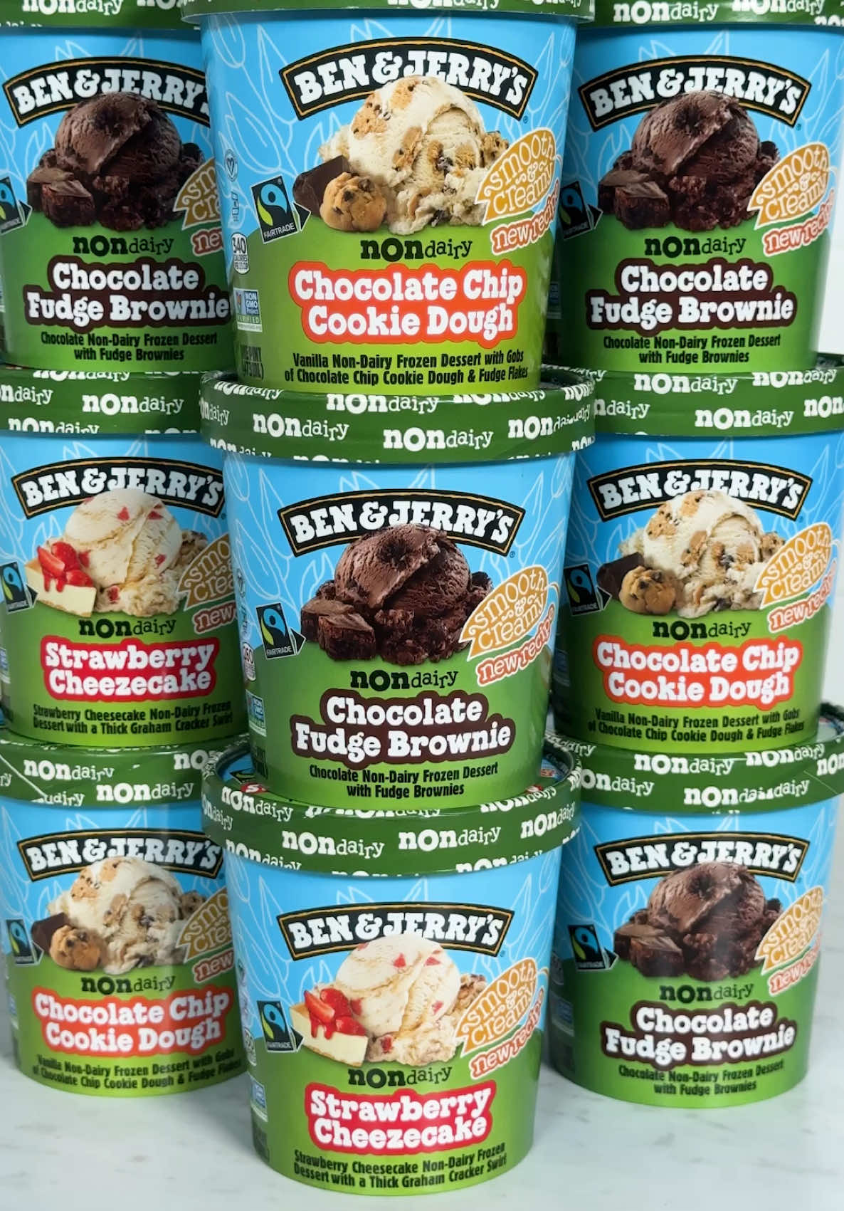 📣 Calling all chocolate lovers! 📣 NEW Chocolate Caramel Brownie Non-Dairy has it all: chocolate Non-Dairy dessert, salted caramel swirls, almond toffee pieces, and fudge brownies. Made with our new creamier-than-ever oat milk recipe! Now in freezers! Link in our bio. #benandjerrys #nondairy #vegan #chocolate 