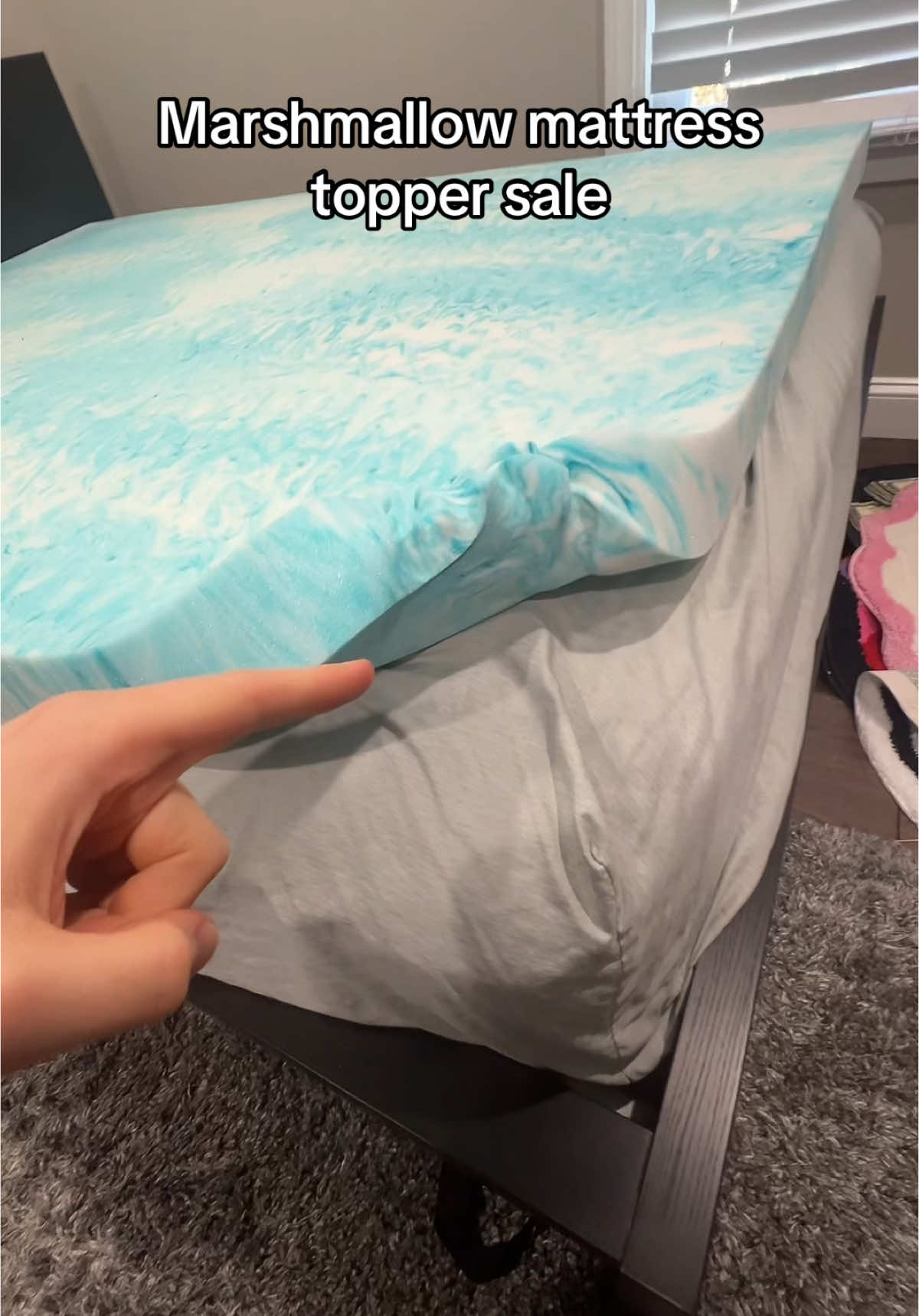 Marshmallow mattress topper Is on sale for 1 more day  #mattress #mattresstopper #bed #room #goodsleep #mattresstopperbed #badback 