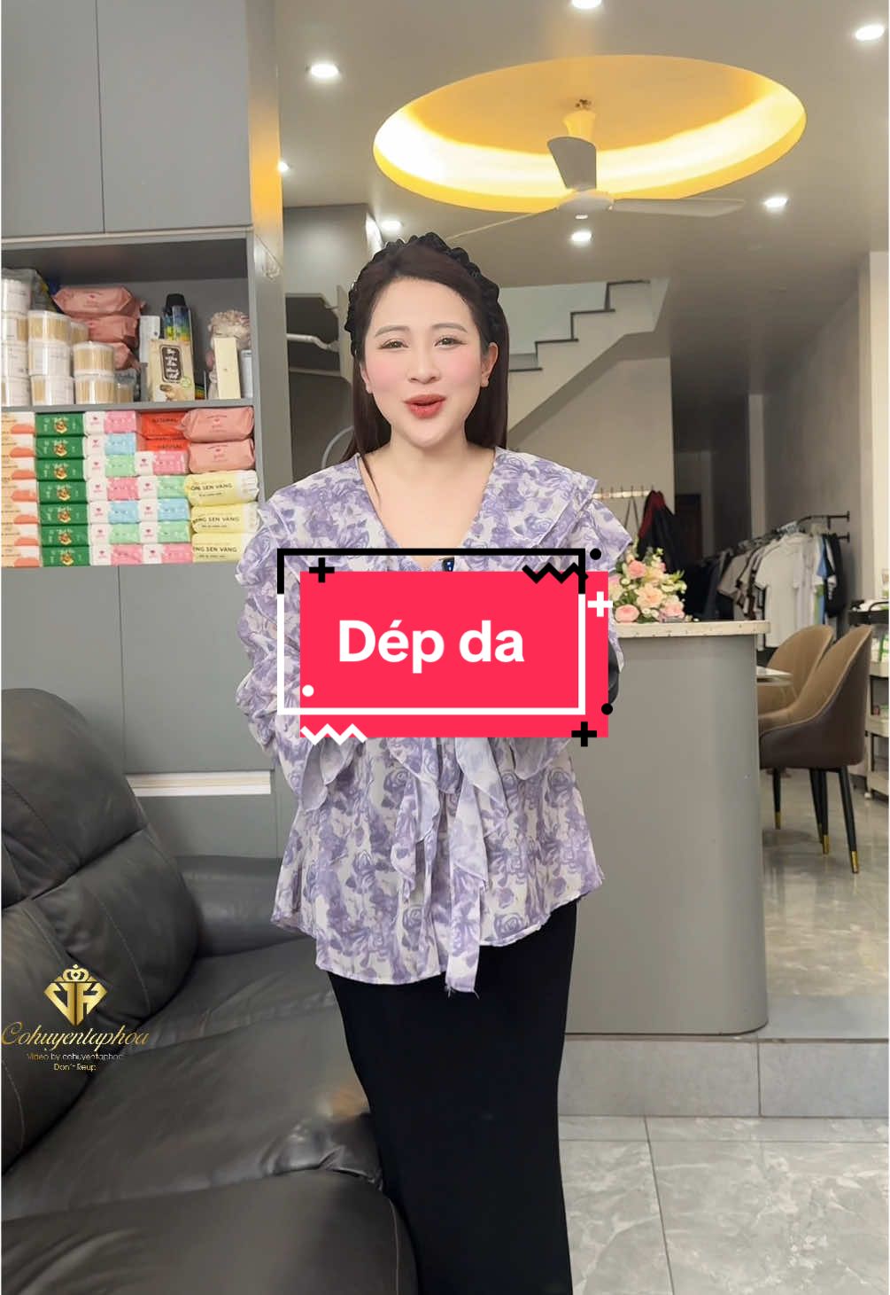 Dép da #xuhuong #cohuyentaphoa 