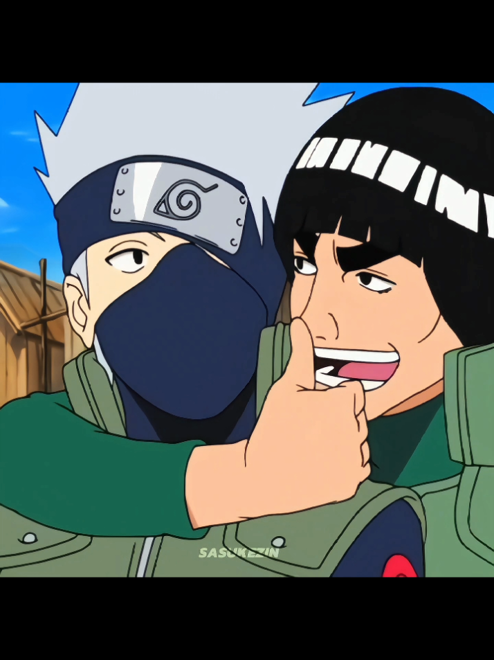 Kakashi e Gai fazem uma disputa🤣 #Anime #narutoshippuden #animemoments 
