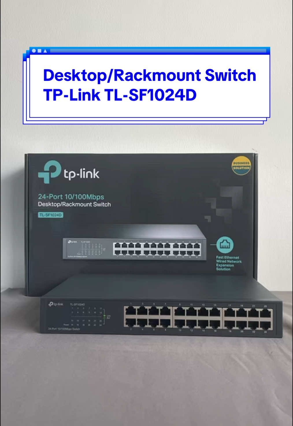 TP-Link TL-SF1024D 24-port 10/100Mbps Desktop/Rackmount Switch #TPLINK #TLSF1024D #Networking #BusinessSolution #FastEthernet #ReliableConnection #GreenTechnology #ITInfrastructure #TechInnovation #MegaTronikYogya #MegatronikNetworkSystem #MegatronikDistributor 
