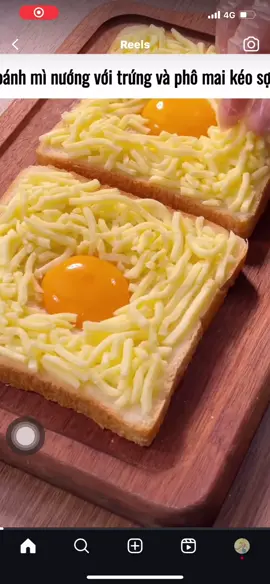 Bánh mì nướng trứng phô mai 